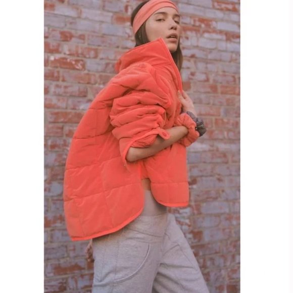Free People Jackets & Blazers - NEW Free People Pippa Packable Luxe Puffer in Strawberry